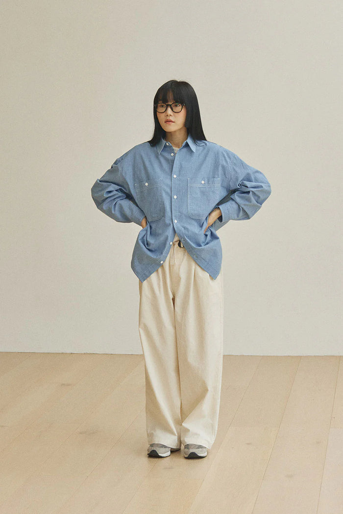 Pantaloni two tuck wide unisex