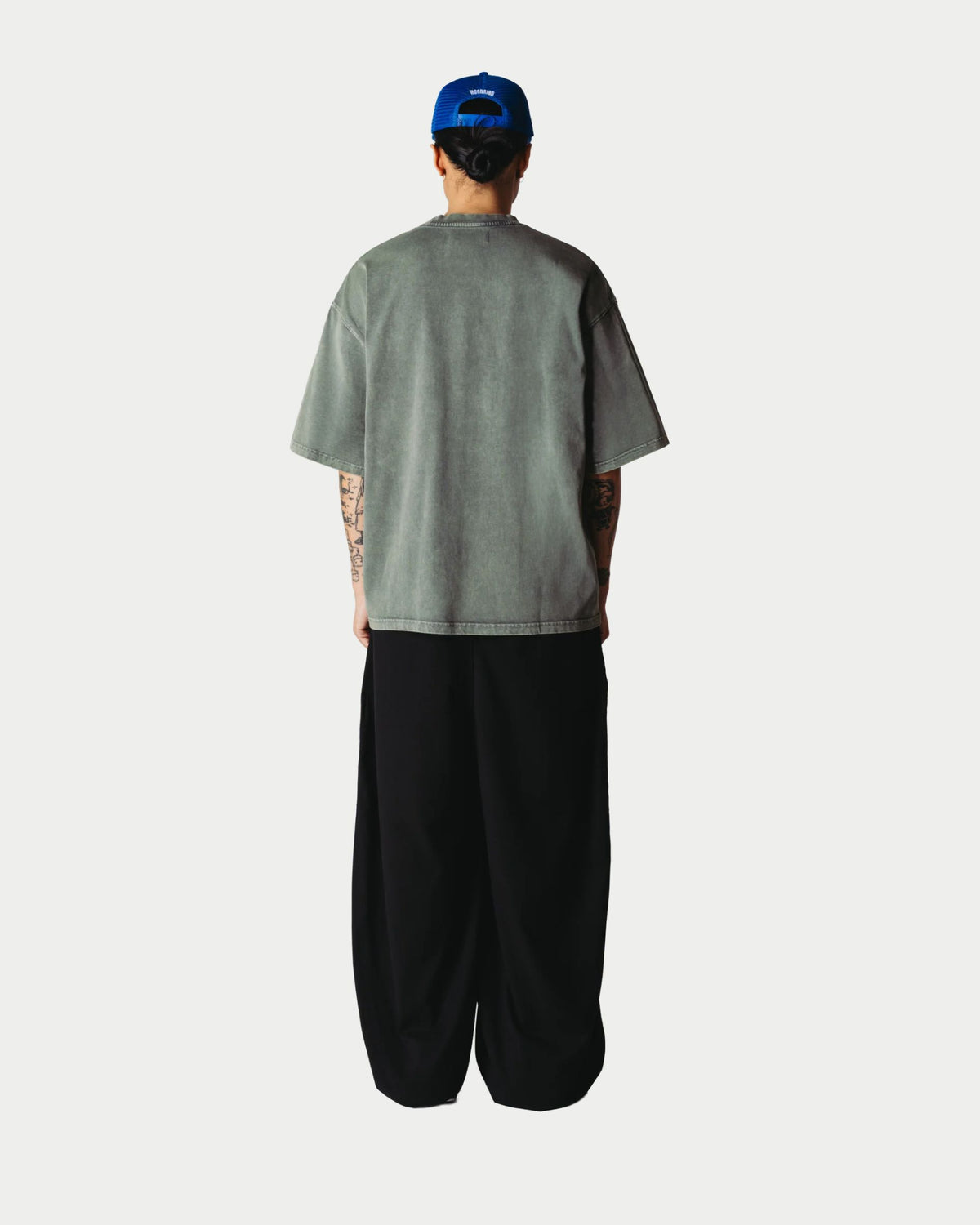 Washed-finish T-shirt with tonal hues