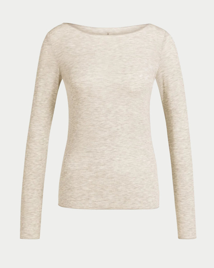 Maglia a maniche lunghe con scollo rotondo