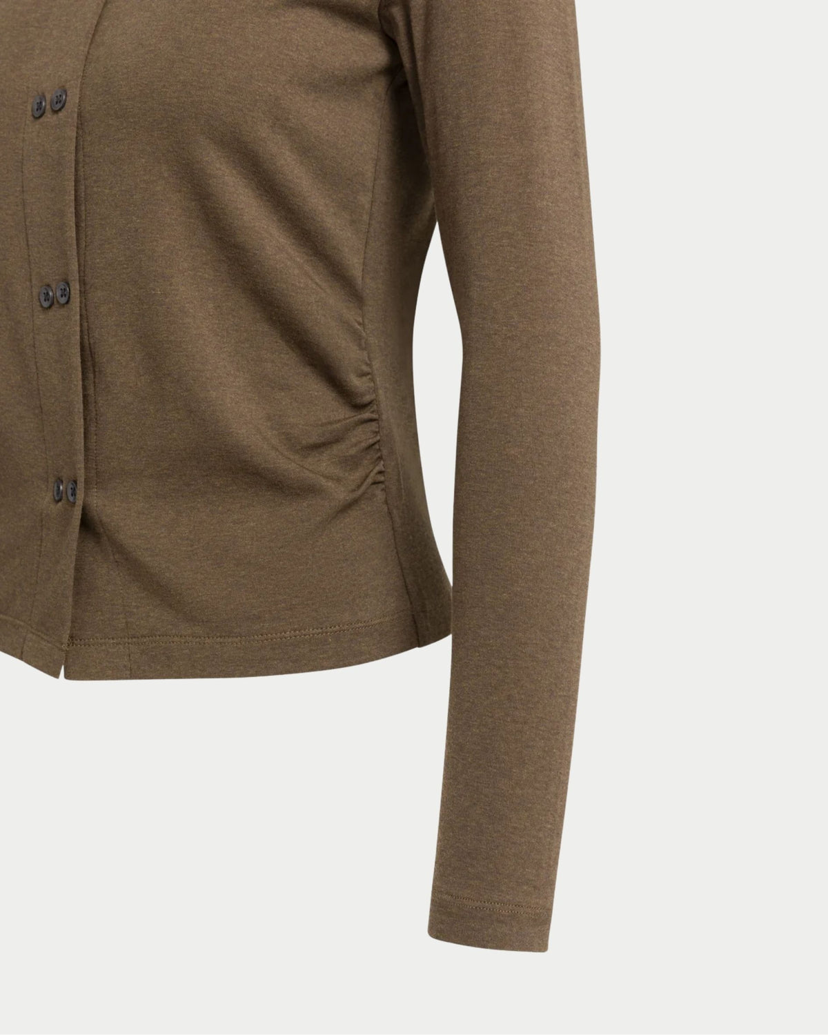 Maglia cardigan in jersey con doppia fila di bottoni