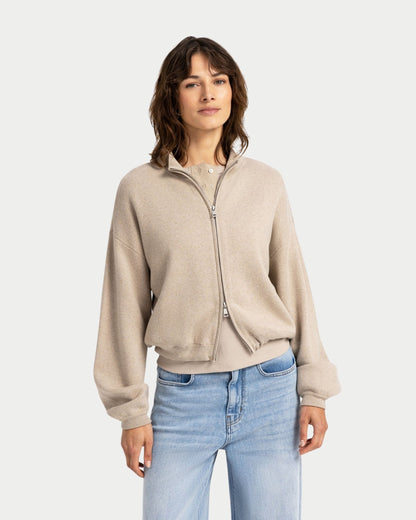 Giacca in jacquard a maniche lunghe