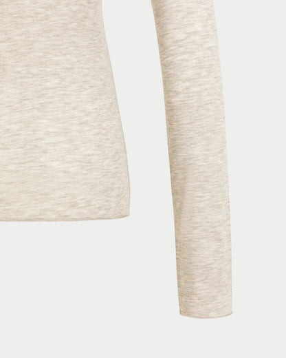 Maglia a maniche lunghe con scollo rotondo