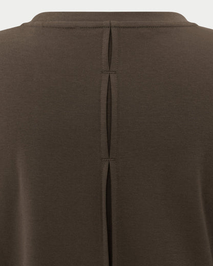 Maglia in jersey a maniche lunghe con polsini intrecciati