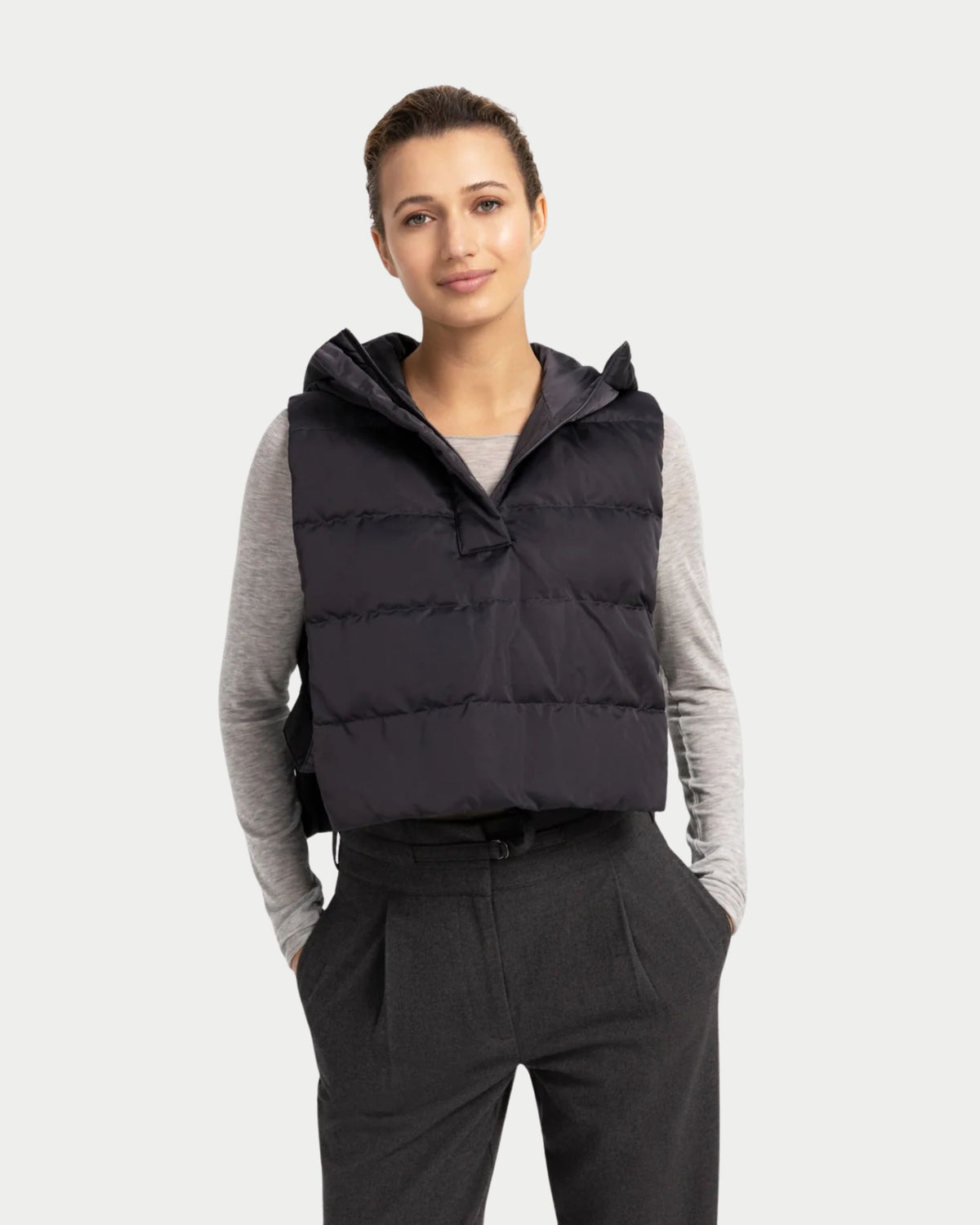 Gilet sottogiacca imbottito in nylon