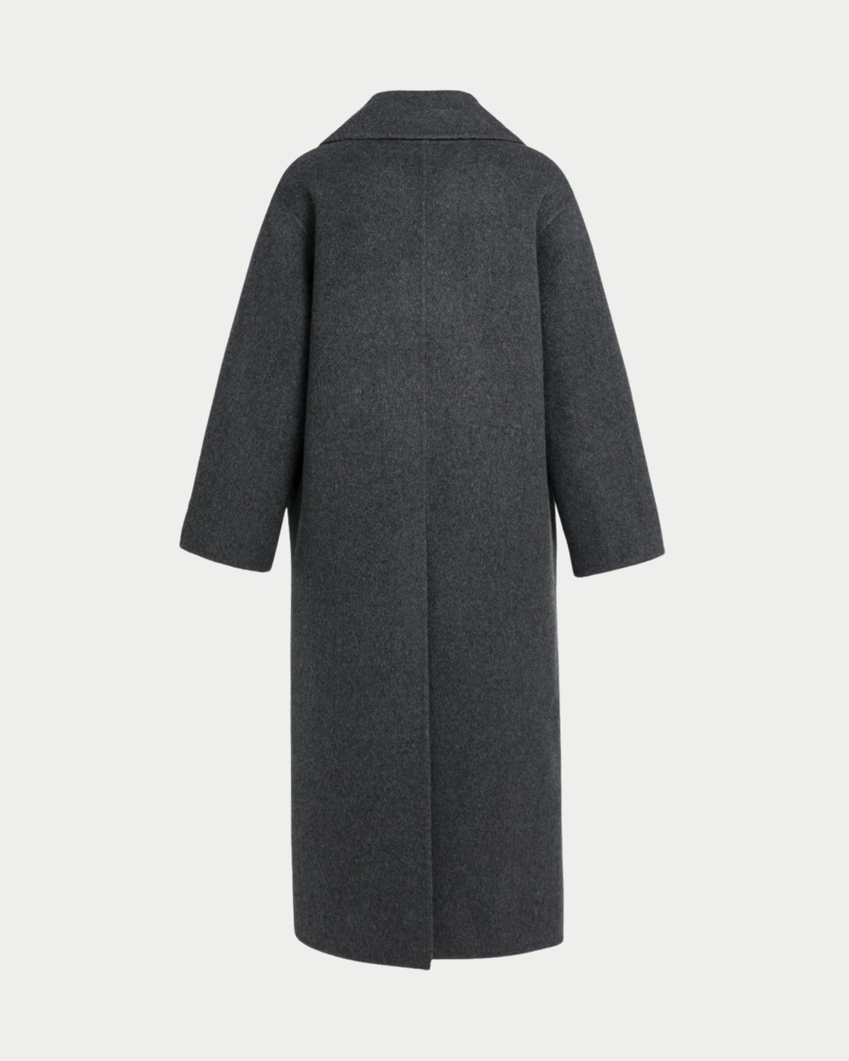 Cappotto extra lungo in misto lana intrecciata