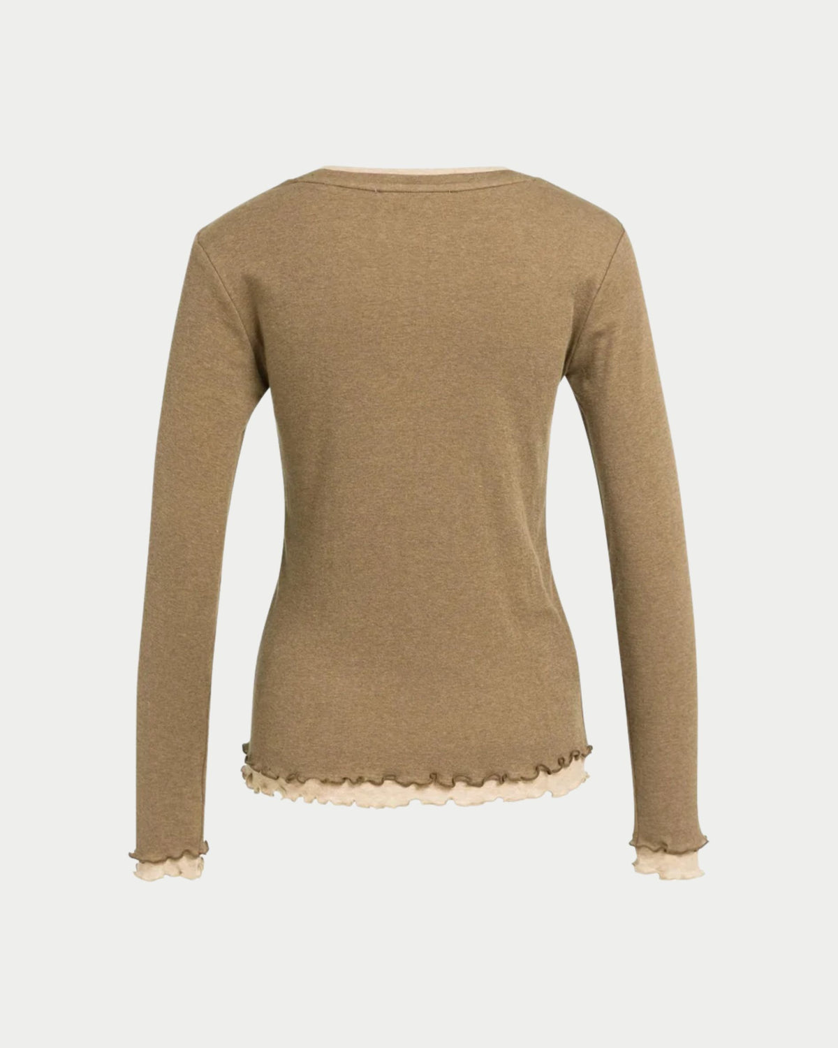 Maglia a maniche lunghe con effetto doppio strato