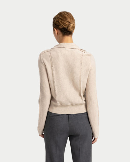 Cardigan a maniche lunghe in maglia