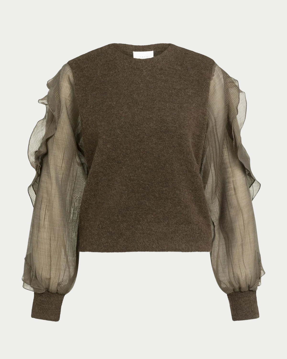Maglia con maniche intrecciate