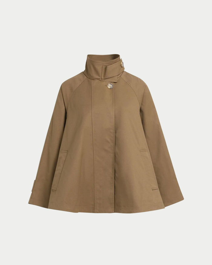 Giacca trench a trapezio