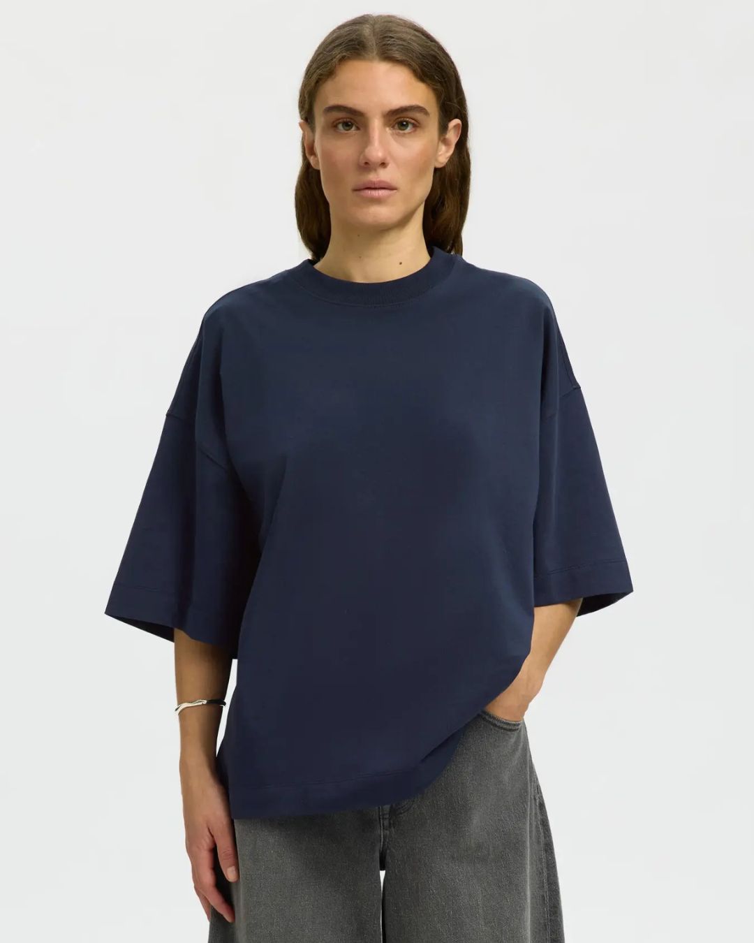 T-shirt Oversized con Maniche 2/4