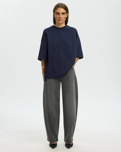 T-shirt Oversized con Maniche 2/4