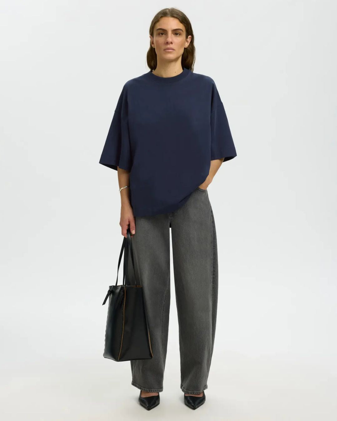 T-shirt Oversized con Maniche 2/4