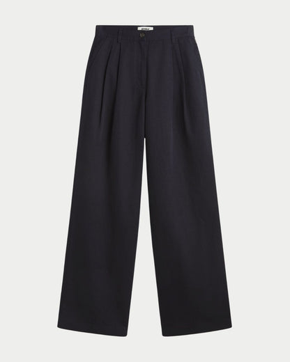 Pantaloni Miel linen navy blue