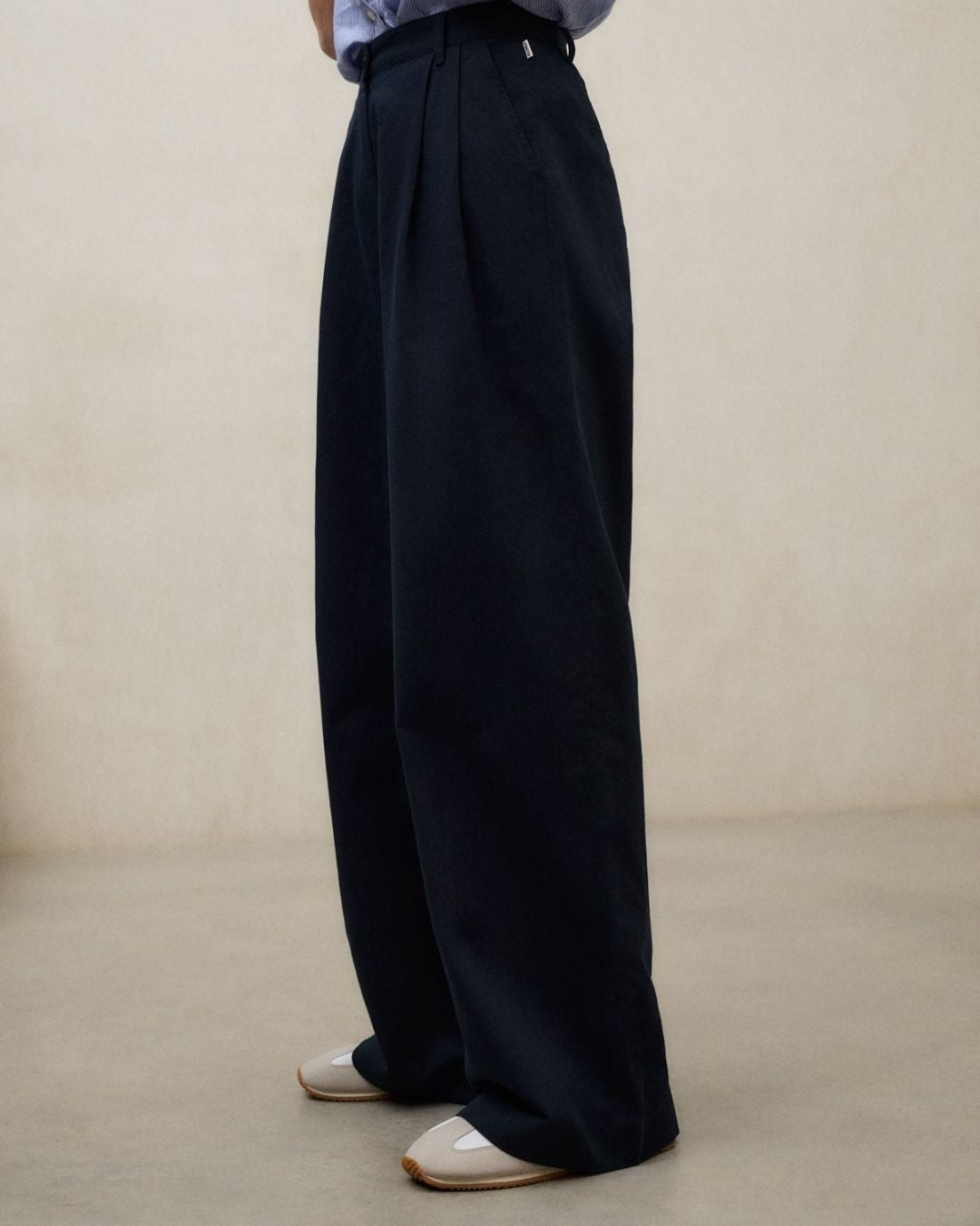 Pantaloni Miel linen navy blue