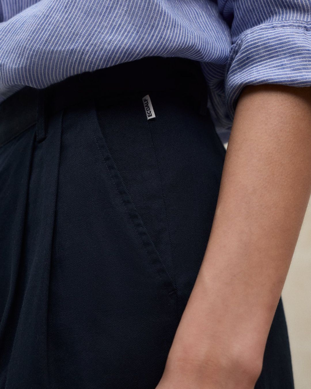 Pantaloni Miel linen navy blue