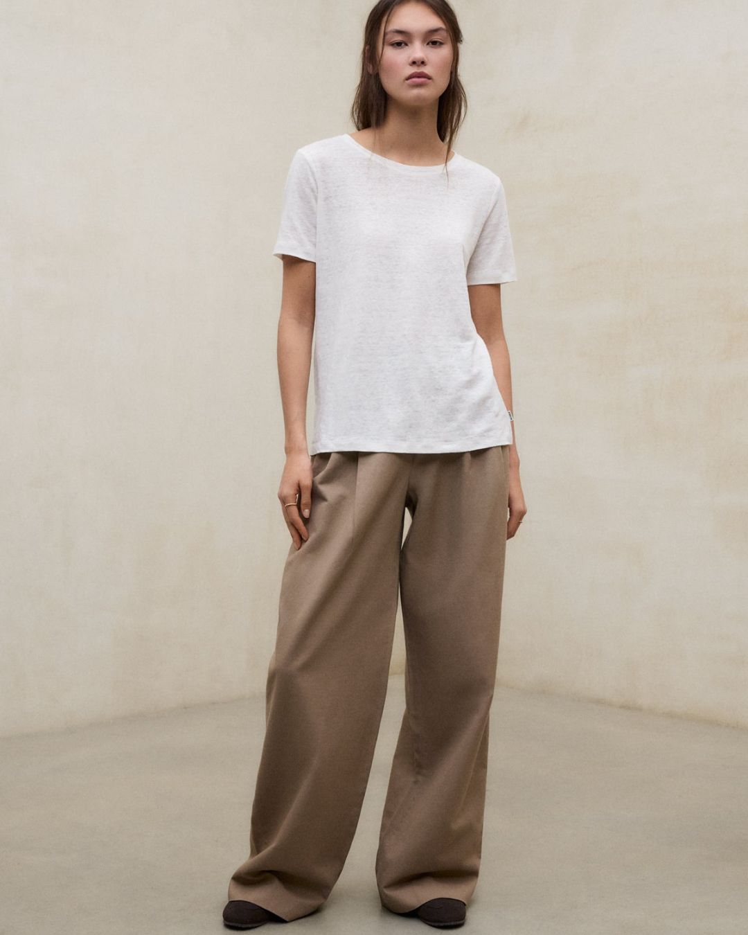 Basic t-shirt in lino