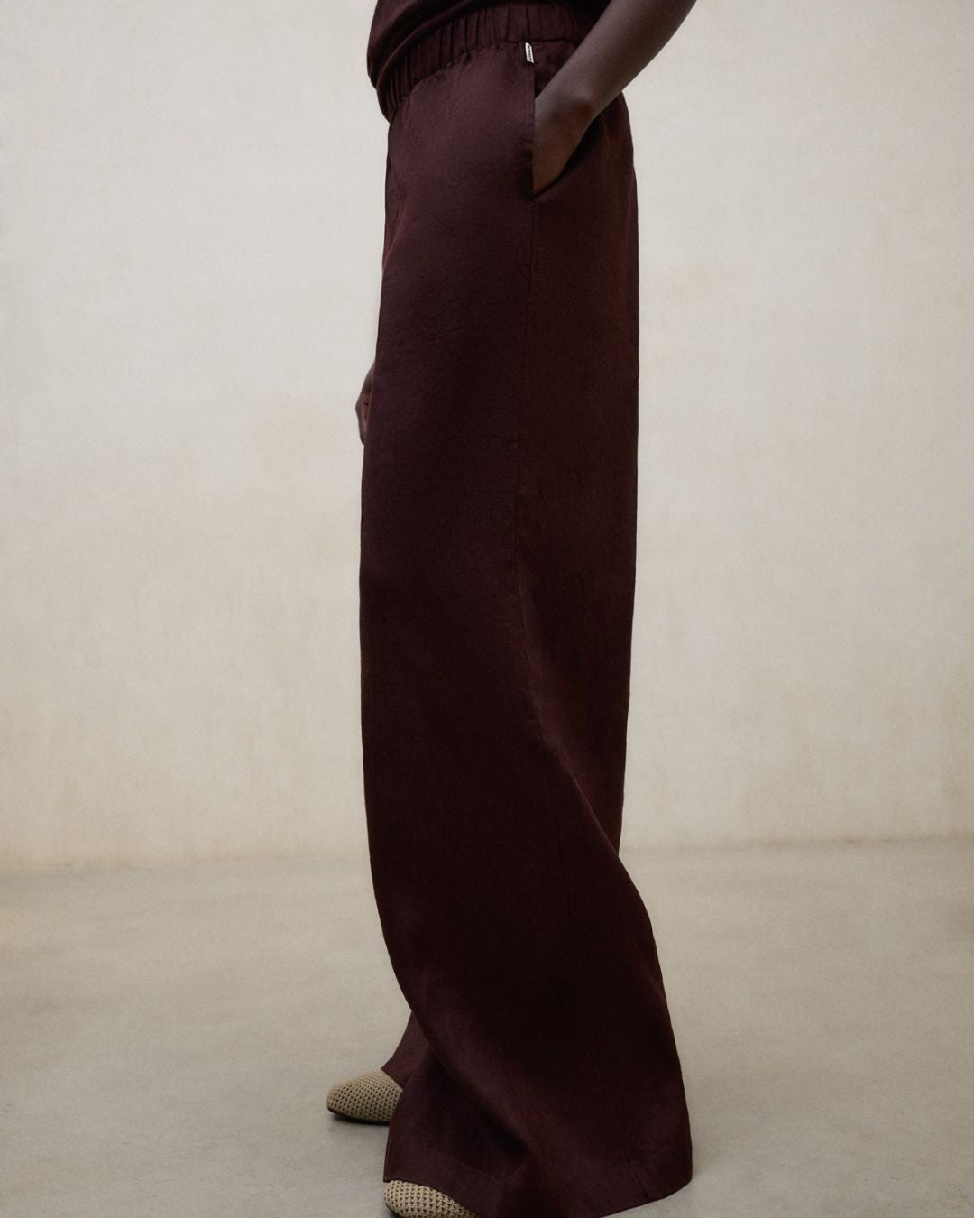 Pantaloni Mossi in lino
