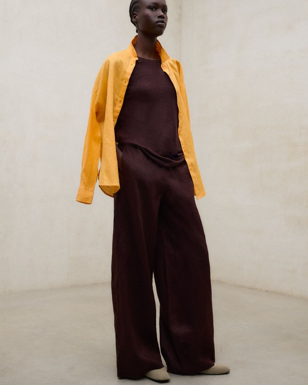 Pantaloni Mossi in lino