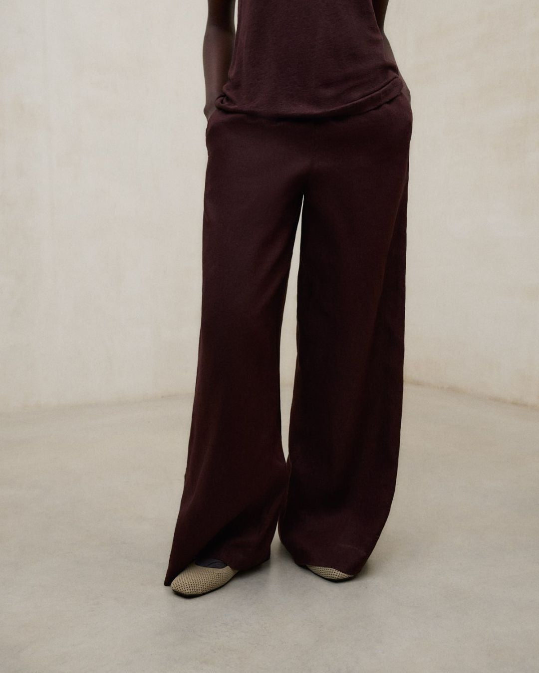Pantaloni Mossi in lino