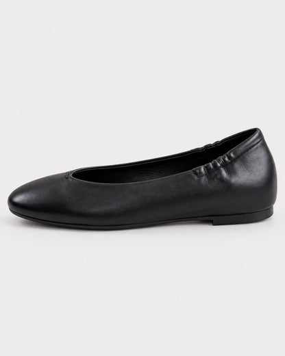 Black nappa moccasin