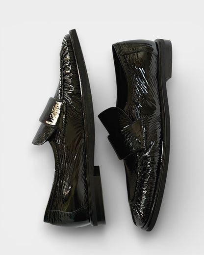 Mocassino in camoscio verniciato