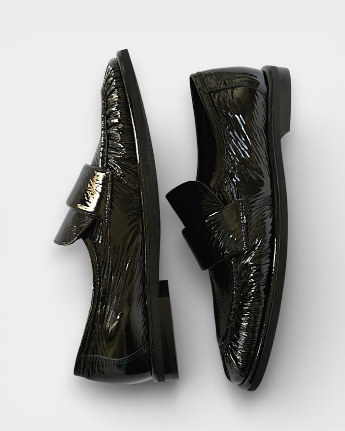 Mocassino in camoscio verniciato