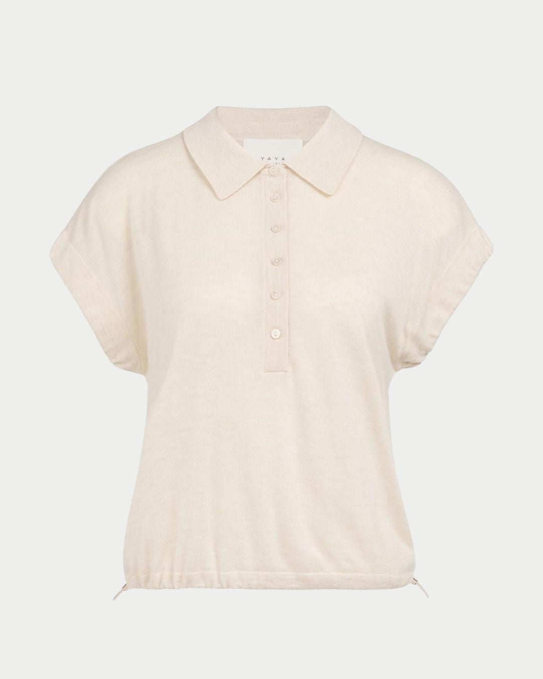 Polo in maglia con coulisse sul fondo
