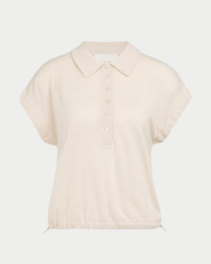 Polo in maglia con coulisse sul fondo