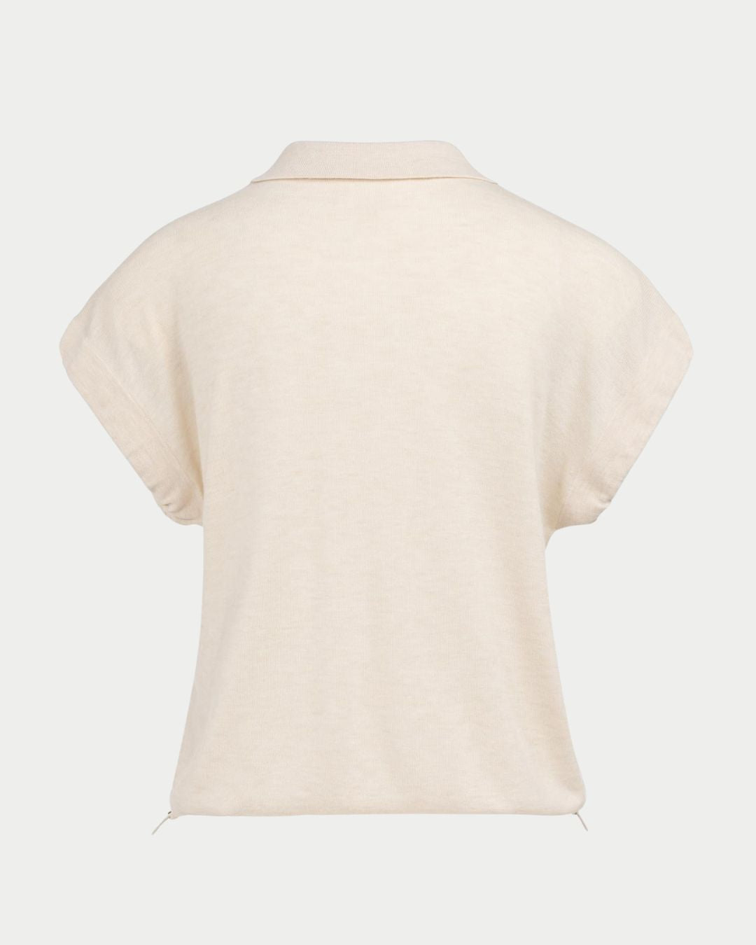Polo in maglia con coulisse sul fondo